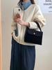 Design de Senso Estilo Coreano Jeans Costura de Bolso Jaqueta Suéter Feminina Outono e Inverno Novo Zíper Solta Malha Cardigan 502