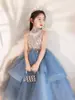 Vestido de Niña Pequeña Anfitriona Es Digno, Elegante, Ligero y Lujoso, Pasarela de Nicho, Presentación de Piano, Vestido de Princesa Abullonado