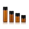 1ml2ml botella pequeña sub-botella 3ml5ml Botella marrón de aceite esencial Botella pequeña marrón de muestra botella de vidrio sub-botella de prueba