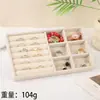 Flanela Joyería Caja de Almacenamiento para Joyería Collar Pulsera Anillo Pendientes Bandeja de Almacenamiento de Escritorio Cajón