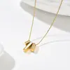 Collar de Moda Europeo y Americano de Acero Inoxidable con un Diseño Único, Lujo de Nicho, Exquisito y Versátil, Cadena para Clavícula Personalizada y Sencilla con un Estilo Moderno