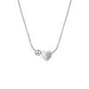 Conjunto de Colar e Pulseira Osso de Cobra Bola de Amor Feminino 2024 Novo Casual Mais Fácil de Combinar Temperamento de Nicho Colar Coração de Pêssego