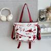Nova Mochila Escolar Fresca e Simples Estilo Chinês para Alunos do Ensino Fundamental II e Médio, Mochila Leve de Viagem, Modelo Transfronteiriço, Bolsa de Ombro Duplo Estilo Tinta para Campus para Mulheres