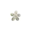 Aretes de Flores de Cristal Hueso Transparente Mini Fantasma con Perlas DIY Estilo Sencillo para el Día a Día Aretes Anillo para Mujer Accesorios