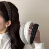 Nueva diadema exquisita y versátil de lunares para salir, diseño de corona alta, sensación de alta gama, accesorio para el cabello diario para mujeres