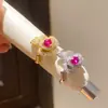 Anillo abierto de flor de circón bañado en oro real de 14 quilates para mujer, sensación de lujo ligero de alta gama, joyería de moda vintage exquisita