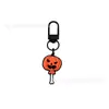 Chaveiro de Borracha Macia em PVC de Desenho Animado para Halloween Fantasma Fofo Abóbora Fivela em Forma de U Pingente Pingente para Sacola de Presente de Festival