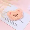 Peluche Rizado Oso Pequeño Bordado Accesorios de Peluche Venta al por Mayor Cuatro Colores Lindo Oso de Peluche sonrojado Productos Semi-acabados Accesorios
