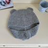 Outono e inverno novo chapéu chapéu de lã das mulheres bonito orelhas de urso de pelúcia pulôver cap ao ar livre frio quente chapéu de malha maré