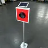 Luzes de muro de contenção ferroviário movidas a energia solar para mineração, vida útil estável da bateria, visibilidade de longa distância, carcaça robusta, resistente a altas e baixas temperaturas