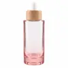 Stock Listo del Fabricante 50ml100ml Botella Cilíndrica de Fondo Grueso Botella para Sub-Embotellado de Cosméticos Esencia de Rocío Puro Hidratante