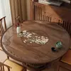 Nuevo mantel protector de mesa lavable impermeable y a prueba de aceite de vidrio suave de PVC estilo chino con mantel estampado hueco