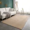 Alfombra Moderna Minimalista de Terciopelo Coral, Alfombrilla para Mesita de Noche de Dormitorio con un Toque Femenino, Lavable, Adecuada para Sala de Estar y Oficina, Alfombra Gruesa