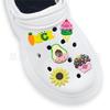 Charms para Zapatos de PVC de Alta Calidad de Primera Edición Fruta Helado Dibujos Animados Hebilla de Zapato de Goma Suave Colgante Plástico Zuecos Accesorios para Zapatos DIY