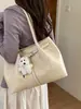 Bolso Tote Fresco y Sencillo Estilo Coreano para Mujer, Nuevo Bolso de Hombro Casual de Gran Capacidad Elegante para Viajar, Primavera 2026