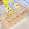 Cesta Transparente de Banheiro Portátil Desenho Animado Dormitório Estudantil Cesta de Armazenamento de Shampoo para Banho Cesta de Armazenamento Diversos para Banheiro