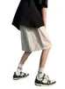 Casaco de verão masculino fino transfronteiriço, marca retrô moderna estilo japonês, shorts de cinco pontos, simples e de corte solto, shorts esportivos casuais