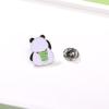 Broche de dibujos animados estilo japonés Lindo Pin Insignia Personalizada Insignia de Metal Decoración de Ropa Bolsa Estudiante Niños Broche Panda