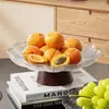 Design PatenteadoNova Tigela de Frutas Pétala de Lótus Criativa, Luxo Leve, Resistente a Estilhaços, Adequada para Uso Doméstico, Lanches de Festa e Prato de Sobremesa