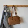 Bolsa Nicho Retrô Estilo Coreano para Mulheres 2025 Novo Modelo para Trabalho e Deslocamento, Bolsa Tote Versátil de Grande Capacidade