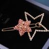 Pinza de pato para el pelo con pedrería de lazo Dongdaemun incrustada de diamante Corea del Sur vintage Pinza lateral de corona tocado accesorios para el cabello al por mayor