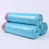 Bolsa de basura con cierre automático de cordón, portátil, con amarre, desechable, de plástico, suministro de fábrica