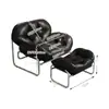 Sofá Perezoso Lujo Ligero Hogar Sala de Estar Ocio Siesta Silla Sofá Apartamento Pequeño Balcón Estilo Antiguo Sillón Reclinable