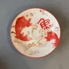 Plato de cerámica de 7 pulgadas con color esmaltado, plato de arroz para el hogar, plato de fruta, plato de cocina, plato creativo, vajilla de cerámica de estilo nórdico