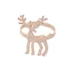 Corona de Reno Navideño Papá Noel Copo de Nieve Servilletero Círculo para Servilleta Decoración de Hotel Hebilla para Servilleta Colección