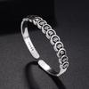 Plata Completa Dinero Duoduo Dinero Cobre Estilo Étnico Retro Combinable Personalidad Apertura Dinero Cobre Duoduo Joyería de Plata para Hombres y Mujeres Pareja Mano