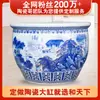 Aquário de cerâmica artesanal de Jingdezhen, uma peça decorativa para uso doméstico, adequado para arranjos de feng shui e projetado para suportar os meses frios de inverno em regiões do norte sem rachar ou quebrar