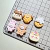 Accesorios para el cabello de imitación de galleta, gel de crema, dibujos animados, regalo, colgante casero hecho a mano, accesorios de resina
