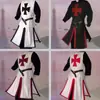 Dulce Papá Túnica Medieval Renacimiento Punto Dividido Top para Hombre Vestido Templario