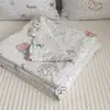 Colcha de Verano Tejida de Algodón Leche Grado Materno e Infantil Clase A, Colcha de Verano Enfriadora Estilo Dibujos Animados Frescos, Colcha para Aire Acondicionado Lavable a Máquina, Colcha Infantil
