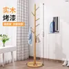 Perchero de Madera Maciza para Piso Perchero de Ropa para Dormitorio Perchero Vertical para Ropa para el Hogar Perchero para Bolsos de Interior de Oficina Otoño/Invierno