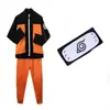 Anime Naruto Cosplay Juvenil Uzumaki Naruto Chaqueta Ropa Shippuden Disfraz Juvenil de Naruto