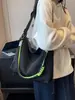 Bolso Bolso Cruzado de Mujer de Gran Capacidad 2025 Nuevo Impermeable de Tela de Nailon Bolso Tote Trabajo Viajero Estilo Coreano Bolso de Hombro