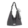 Bolsa de Mão com Estampa Floral Feminina 2026 Nova Outono Popular Leve para o Trabalho Bolsa Tote Grande Capacidade para Escola Trabalho Bolsa de Ombro Único