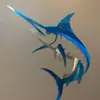 Colgantes y adornos de decoración de pared de hierro forjado transfronterizos, artesanías de metal, venta directa del fabricante, siluetas cortadas con láser y pintadas con UV