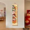 Cinco Bendiciones Dios de la Riqueza Pintura Decorativa de Entrada Rojo Chino Pintura Colgante para Sala de Estar Cuerda Colgante Festiva de Estilo Chino Nuevo Mural