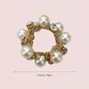 Anillo para el pelo de perla de cristal Amazon transfronterizo para mujer, cuerda para el pelo de temperamento simple, Corea del Sur, banda de goma popular, cuerda para el pelo, venta al por mayor