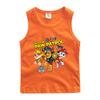 Wangwang colete infantil sem mangas meninos de algodão top verão novas meninas desgaste exterior fina respirável assentamento camisa