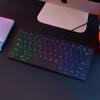Teclado luminoso pequeño Medium Line Spot K1000 de 78 teclas con cable USB, portátil y universal para escritorio.