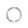Pulsera Original de Amatista con Citrino Corte Multifacetado Cuentas Nueva Pulsera Pixiu Chinoiserie Joyería Pulsera Estilo Nacional
