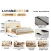 Lujo Ligero Normcore Arte en Cuero Cama Suave Dormitorio Principal Cama Doble Princesa 1.8m 1.5 Simple Moderna Escandinava Cama de Cuero de Primera Capa
