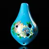 Artesanía de cerámica Ocarina de seis agujeros de cerámica Alto Hongyin Ocarina de 6 agujeros envío de canciones Cordón de PU