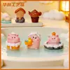 Miniaturas de Porquinhos de Desenho Animado Enfeites de Mesa da Moda Acessórios de Decoração de Resina para DIY Caixa Surpresa Criativa