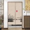 Tela Divisória para Esconder Imperfeições, Novo Estilo Chinês para Uso Doméstico no Quarto e Sala de Estar, Cortina de Porta Simples, Sem Necessidade de Pendurar ou Furar, Estilo Japonês