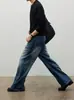 Moda transfronteiriça Harajuku versátil estilo japonês moderno masculino simples popular novo moderno artístico casual ins jeans