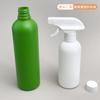 Botella limpia redonda de hombro de 300/500 ml color negro ahumado con botón de mano de PE botella rociadora para limpiador plástico solución nutritiva para flores al por mayor